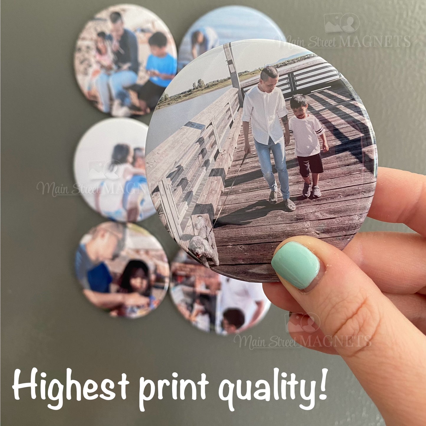 Round Photo Magnets