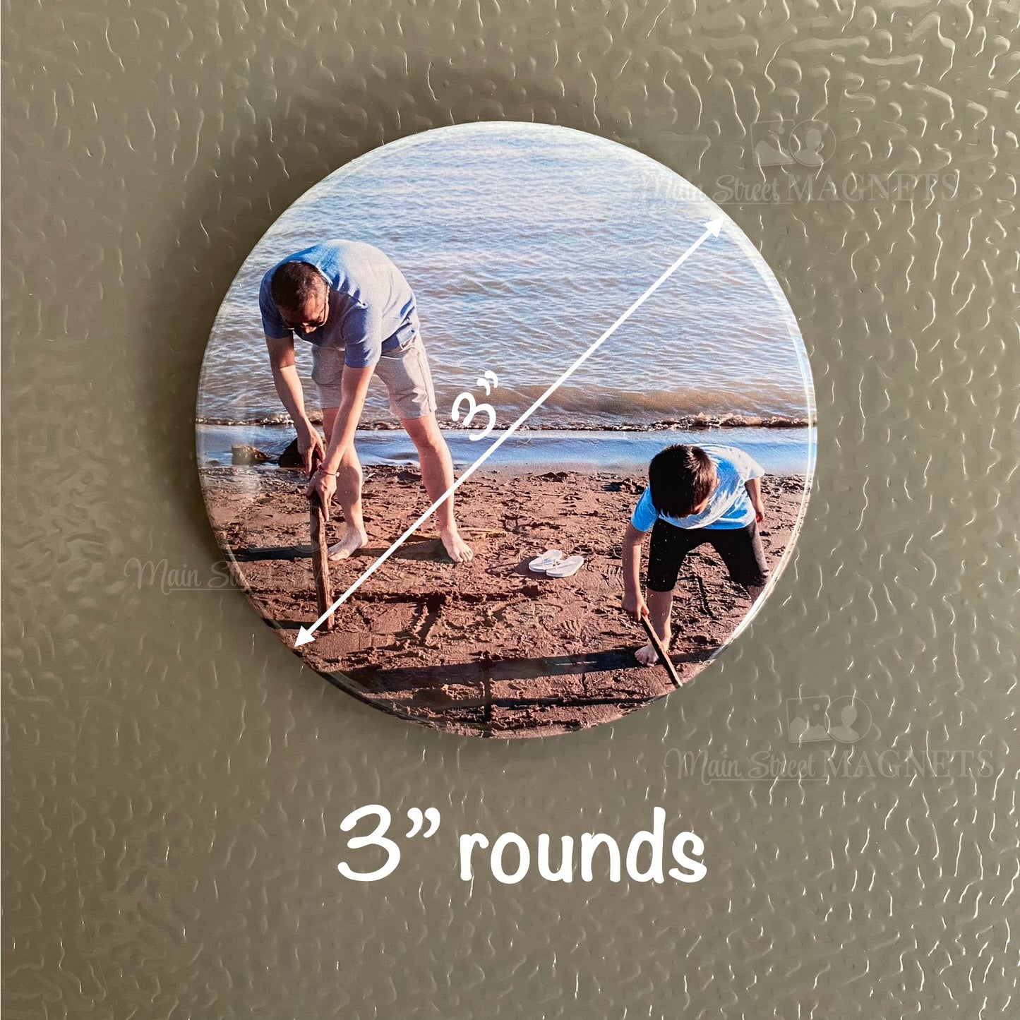 Round Photo Magnets